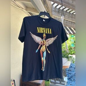 Vintage Nirvana Kurt Cobain Rock Band tshirt. 1993, rare